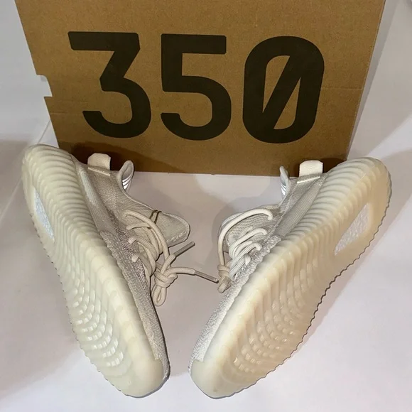 Adidas Yeezy Boost 350 V2 Pure White - BONE Sneakers BRAND NEW - Picture 4 of 7